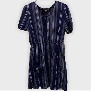 Blu Pepper Striped Dress